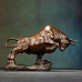 Pioneer cattle statue